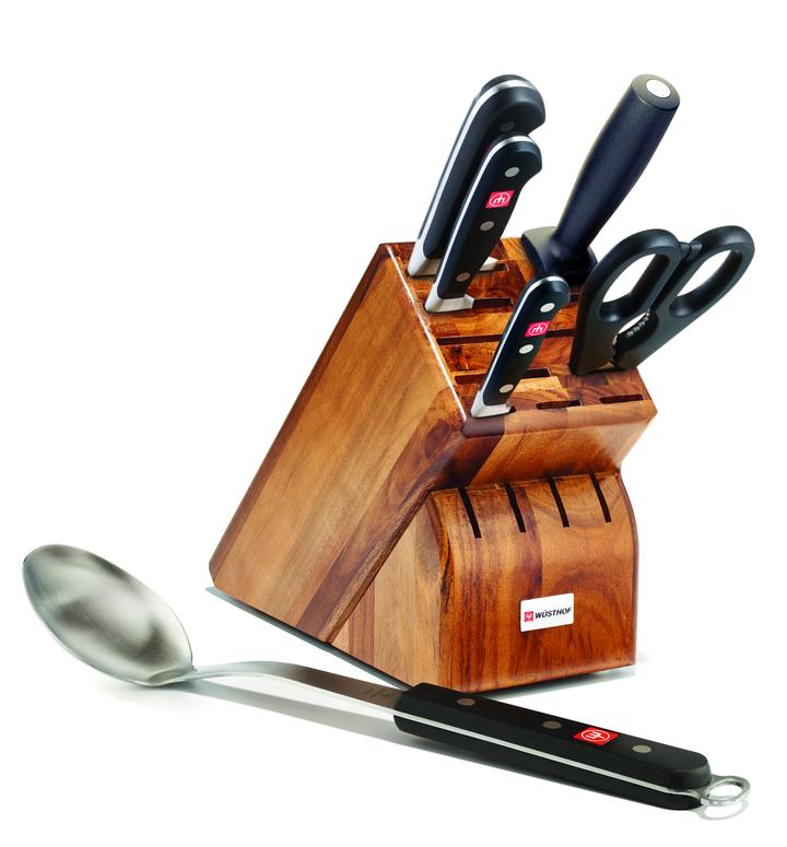 7-pc WÜSTHOF Classic Cooks' Knife Extraordinary Block Set 🇩🇪 – Sign of  the Bear Kitchenware
