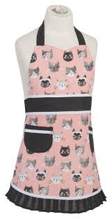 Pink Cat Apron