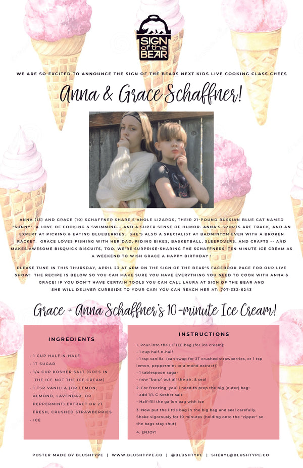 3-ingredient 10-minute ice cream with Anna + Grace